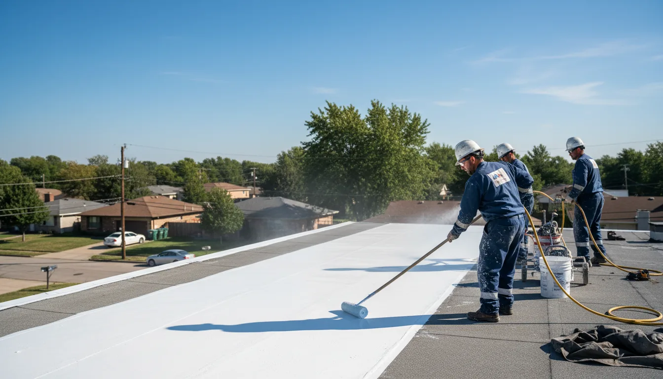 Commercial roof coating in Hobart, OK near me
